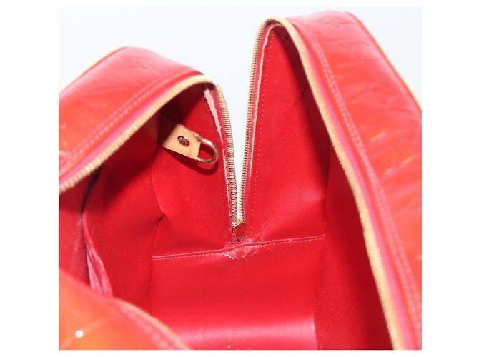 LOUIS VUITTON Monogram Vernis Sutton Hand Bag Red Rouge M91080 LV - vista 22
