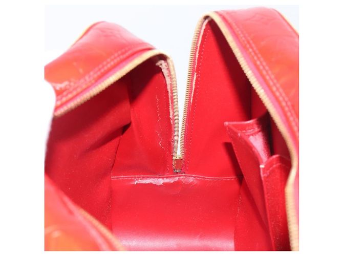 LOUIS VUITTON Monogram Vernis Sutton Hand Bag Red Rouge M91080 LV - vista 23