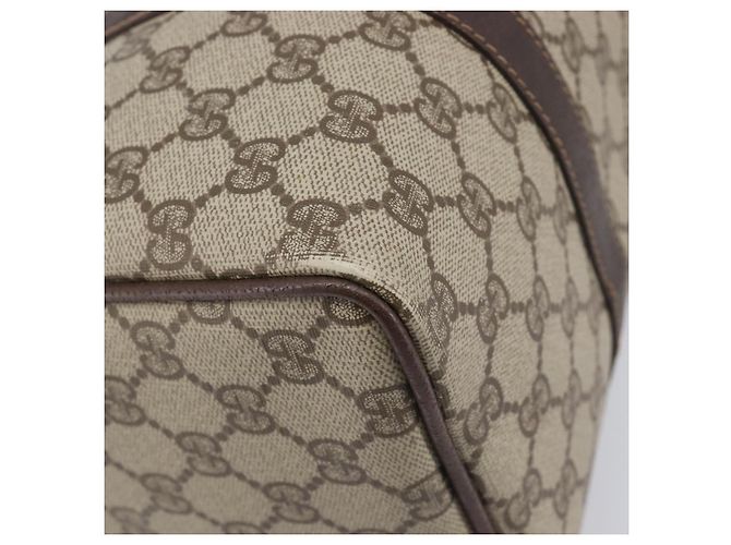 GUCCI GG Supreme Web Sherry Line Hand Bag PVC Beige Gold 40 02 007 - vista 14