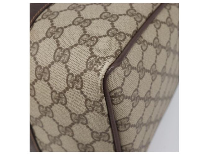 GUCCI GG Supreme Web Sherry Line Hand Bag PVC Beige Gold 40 02 007 - vista 15
