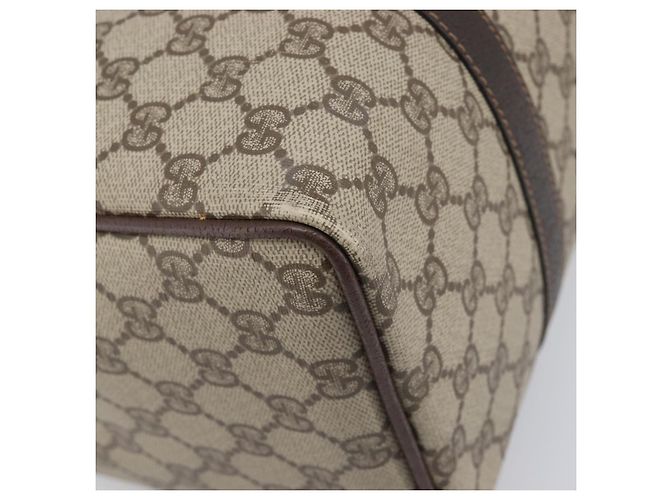 GUCCI GG Supreme Web Sherry Line Hand Bag PVC Beige Gold 40 02 007 - vista 16