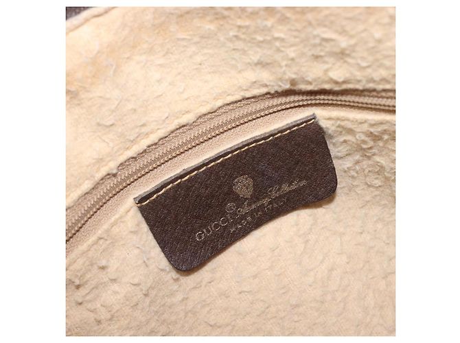 GUCCI GG Supreme Web Sherry Line Hand Bag PVC Beige Gold 40 02 007 - vista 19