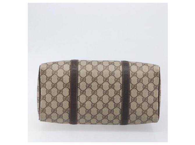 GUCCI GG Supreme Web Sherry Line Hand Bag PVC Beige Gold 40 02 007 - vista 5