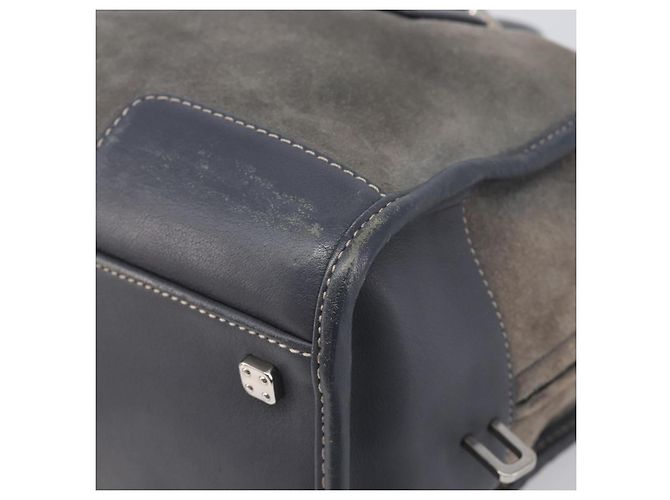 LOEWE Americana 28 Hand Bag Suede Gray Silver - vista 15
