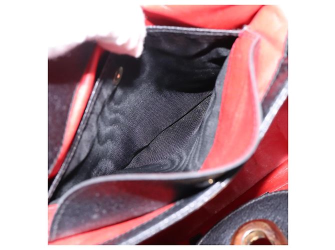GUCCI Bolsa de mão em couro preto e dourado 000 406 1080 - vista 11