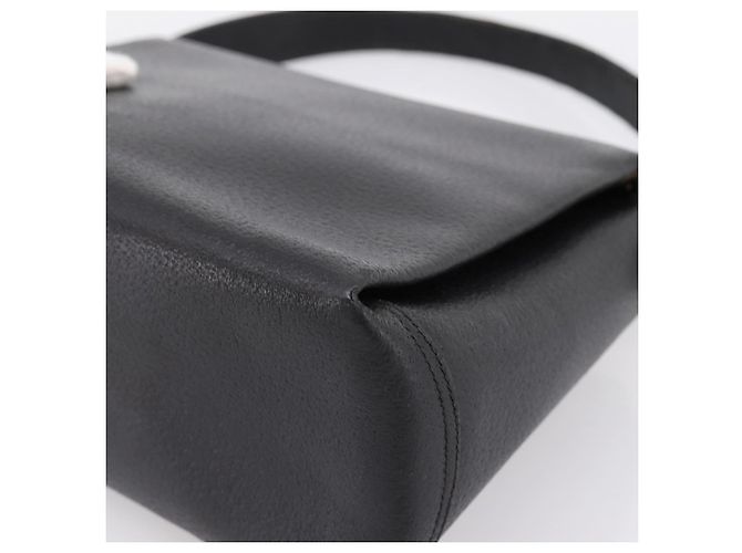 GUCCI Bolsa de mão em couro preto e dourado 000 406 1080 - vista 15