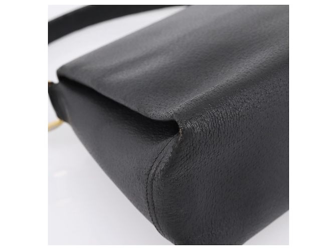 GUCCI Bolsa de mão em couro preto e dourado 000 406 1080 - vista 16