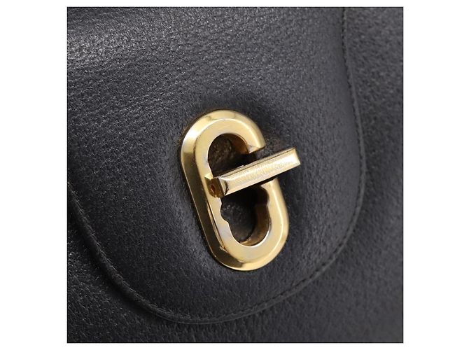GUCCI Bolsa de mão em couro preto e dourado 000 406 1080 - vista 17