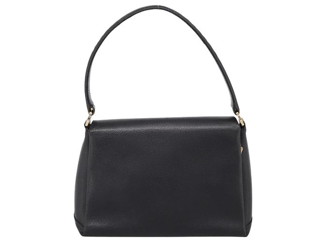 GUCCI Bolsa de mão em couro preto e dourado 000 406 1080 - vista 2