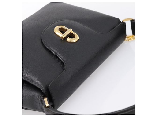 GUCCI Bolsa de mão em couro preto e dourado 000 406 1080 - vista 6