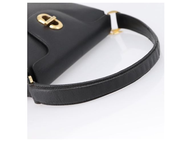 GUCCI Bolsa de mão em couro preto e dourado 000 406 1080 - vista 7