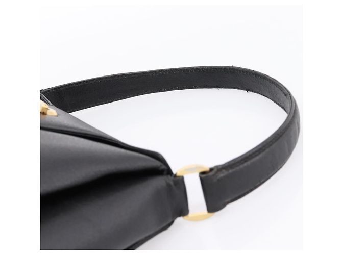 GUCCI Bolsa de mão em couro preto e dourado 000 406 1080 - vista 8