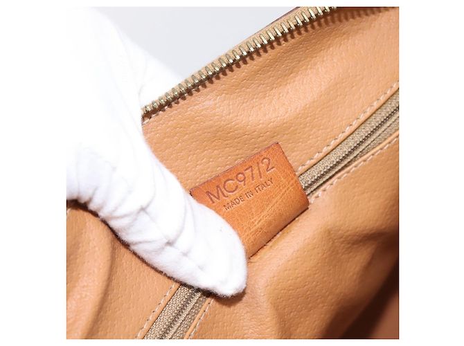 Céline CELINE Macadam Canvas Mini Boston Bag PVC Leder Braun Gold - Ansicht 12