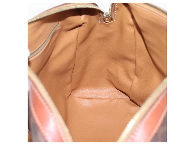 Céline CELINE Macadam Canvas Mini Boston Bag PVC Leder Braun Gold - Ansicht 19