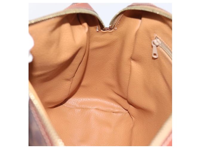 Céline CELINE Macadam Canvas Mini Boston Bag PVC Leder Braun Gold - Ansicht 20