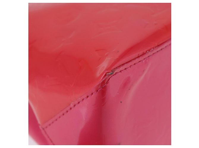 LOUIS VUITTON Monogram Vernis Reade PM Hand Bag Fuchsia Pink M91221 - vista 15