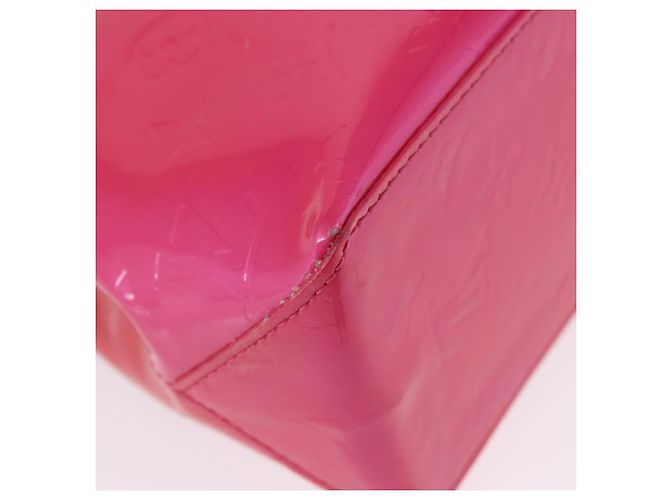 LOUIS VUITTON Monogram Vernis Reade PM Hand Bag Fuchsia Pink M91221 - vista 17