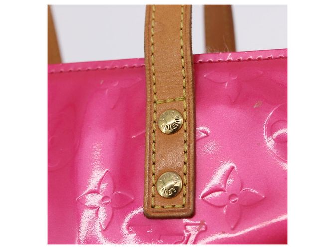 LOUIS VUITTON Monogram Vernis Reade PM Hand Bag Fuchsia Pink M91221 - vista 19