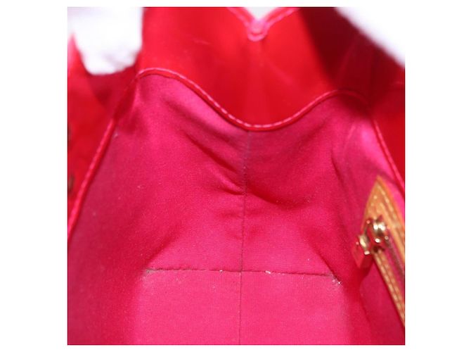 LOUIS VUITTON Monogram Vernis Reade PM Hand Bag Fuchsia Pink M91221 - vista 22