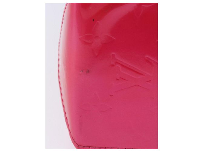LOUIS VUITTON Monogram Vernis Reade PM Hand Bag Fuchsia Pink M91221 - vista 8