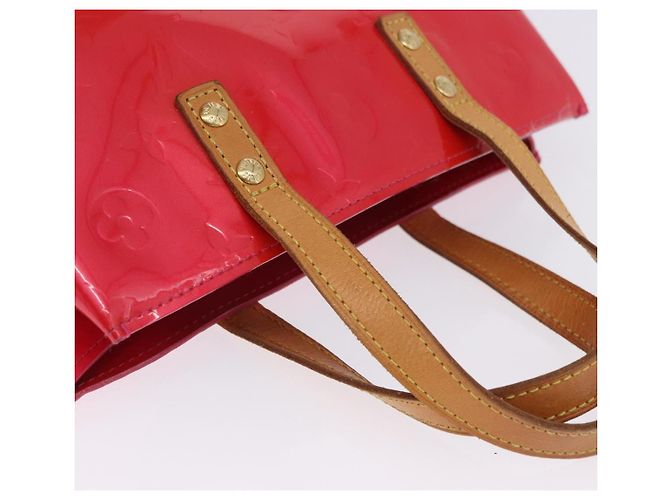 LOUIS VUITTON Monogram Vernis Reade PM Hand Bag Fuchsia Pink M91221 - vista 9
