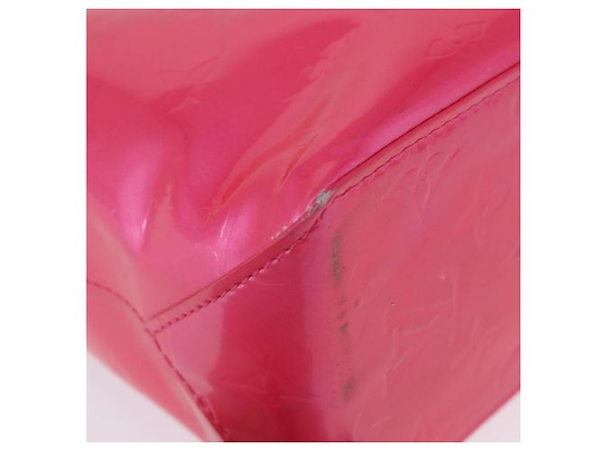 LOUIS VUITTON Monogram Vernis Reade PM Hand Bag Fuchsia Pink M91221 - vista 10