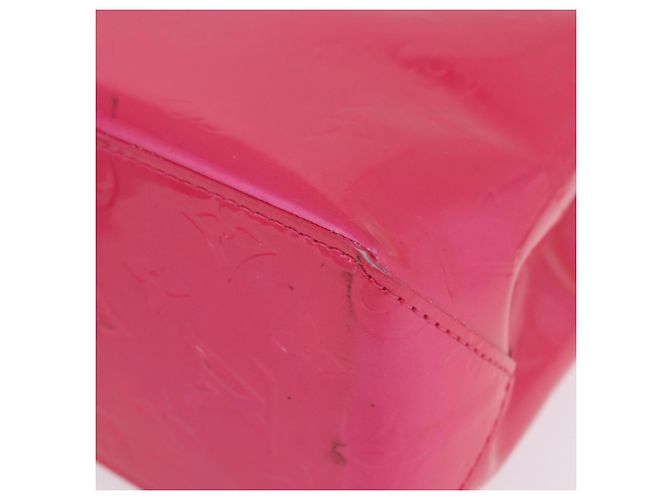 LOUIS VUITTON Monogram Vernis Reade PM Hand Bag Fuchsia Pink M91221 - vista 15
