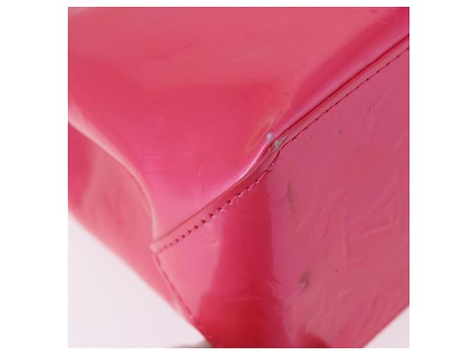 LOUIS VUITTON Monogram Vernis Reade PM Hand Bag Fuchsia Pink M91221 - vista 16