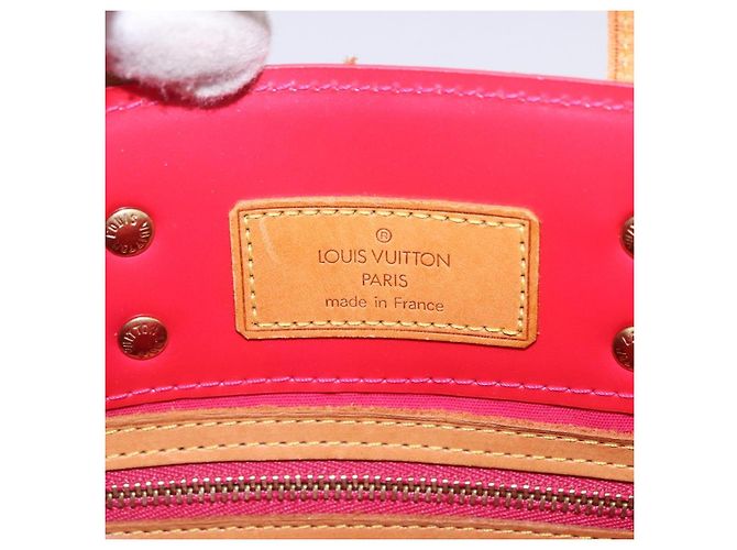 LOUIS VUITTON Monogram Vernis Reade PM Hand Bag Fuchsia Pink M91221 - vista 19