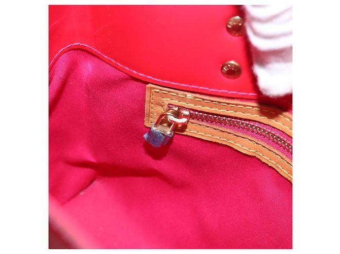 LOUIS VUITTON Monogram Vernis Reade PM Hand Bag Fuchsia Pink M91221 - vista 22