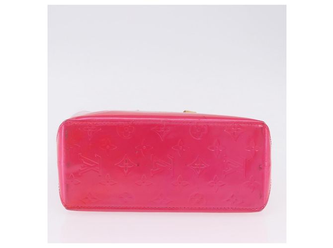 LOUIS VUITTON Monogram Vernis Reade PM Hand Bag Fuchsia Pink M91221 - vista 6