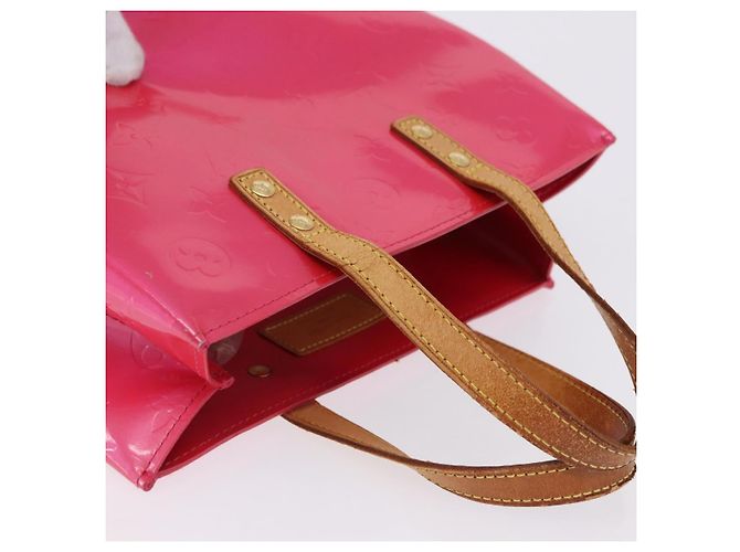 LOUIS VUITTON Monogram Vernis Reade PM Hand Bag Fuchsia Pink M91221 - vista 8