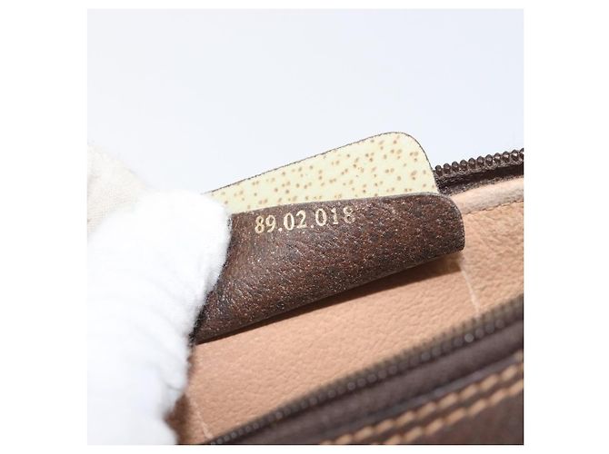 GUCCI GG Supreme Web Sherry Line Bag PVC Beige Gold 89 02 018 - vista 12