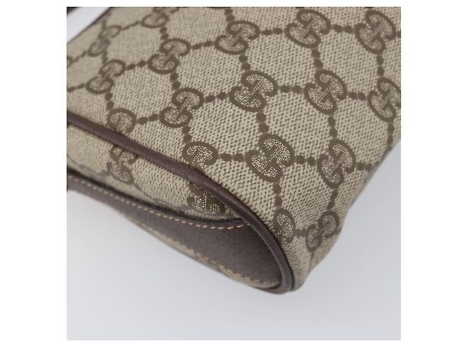 GUCCI GG Supreme Web Sherry Line Bag PVC Beige Gold 89 02 018 - vista 16