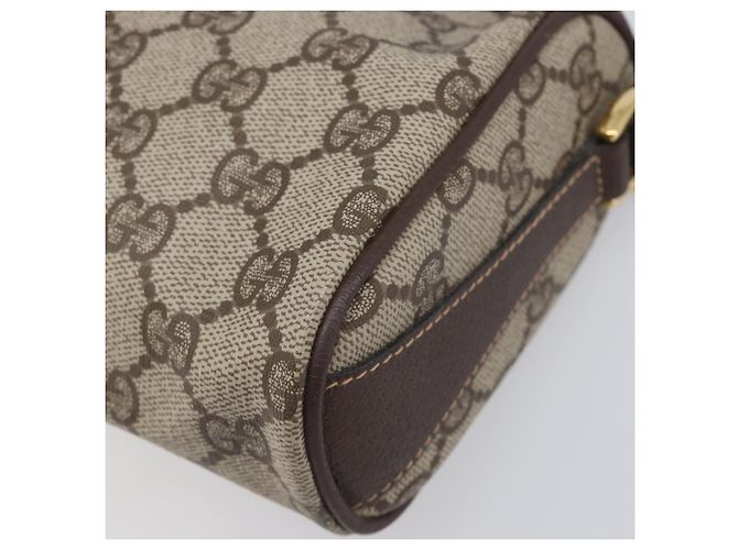 GUCCI GG Supreme Web Sherry Line Bag PVC Beige Gold 89 02 018 - vista 9