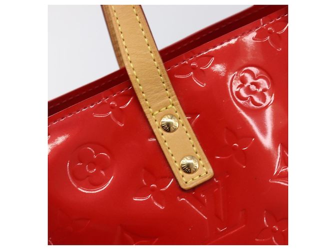 LOUIS VUITTON Monogram Vernis Reade PM Hand Bag Rouge M91088 LV - vista 17