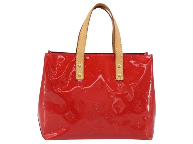 LOUIS VUITTON Monogram Vernis Reade PM Hand Bag Rouge M91088 LV - vista 2