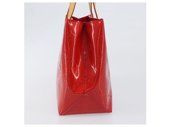 LOUIS VUITTON Monogram Vernis Reade PM Hand Bag Rouge M91088 LV - vista 4