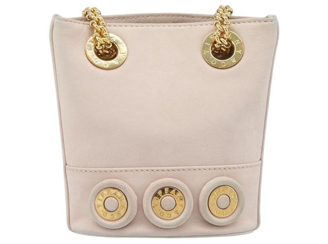 Tiffany & Co TIFFANY&Co. Chain Shoulder Bag Leather Beige Gold Tone - vista 13