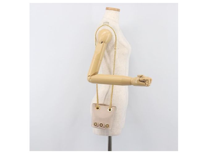 Tiffany & Co TIFFANY&Co. Chain Shoulder Bag Leather Beige Gold Tone - vista 24