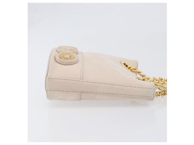 Tiffany & Co TIFFANY&Co. Chain Shoulder Bag Leather Beige Gold Tone - vista 3