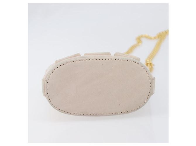 Tiffany & Co TIFFANY&Co. Chain Shoulder Bag Leather Beige Gold Tone - vista 5