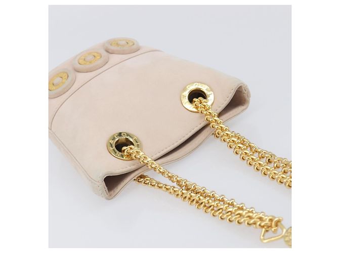 Tiffany & Co TIFFANY&Co. Chain Shoulder Bag Leather Beige Gold Tone - vista 6