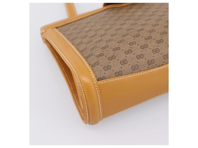 GUCCI Micro GG Canvas Shoulder Bag PVC Beige Gold Tone 004 113 0364 - vista 14