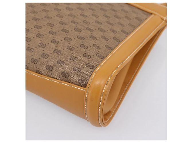 GUCCI Micro GG Canvas Shoulder Bag PVC Beige Gold Tone 004 113 0364 - vista 15