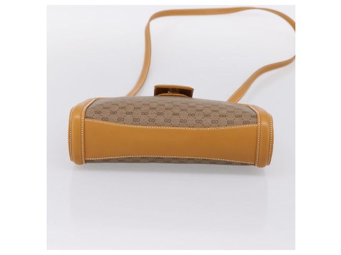 GUCCI Micro GG Canvas Shoulder Bag PVC Beige Gold Tone 004 113 0364 - vista 5