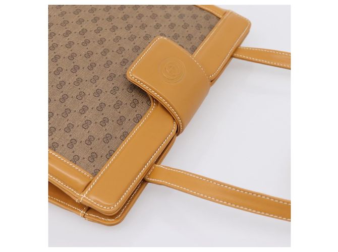 GUCCI Micro GG Canvas Shoulder Bag PVC Beige Gold Tone 004 113 0364 - vista 6