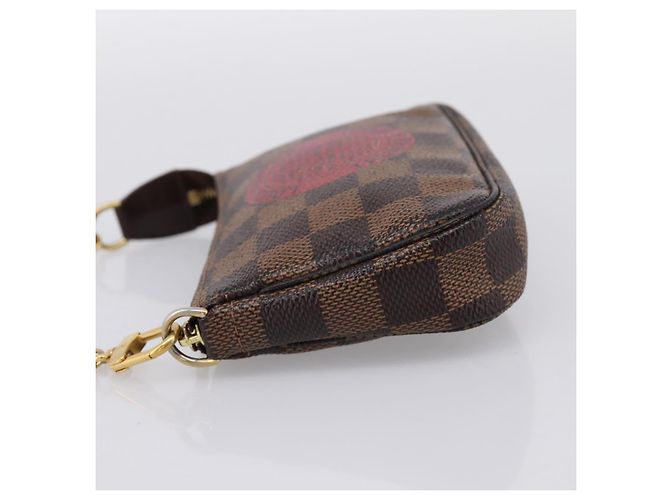 LOUIS VUITTON Damier Ebene T&B Mini Pochette Accessoires N58011 LV - vista 3
