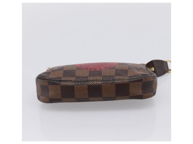 LOUIS VUITTON Damier Ebene T&B Mini Pochette Accessoires N58011 LV - vista 5