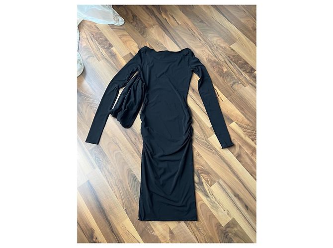 Gucci Schwarzes Figurbetontes Kleid mit Raffungen - Ansicht 2